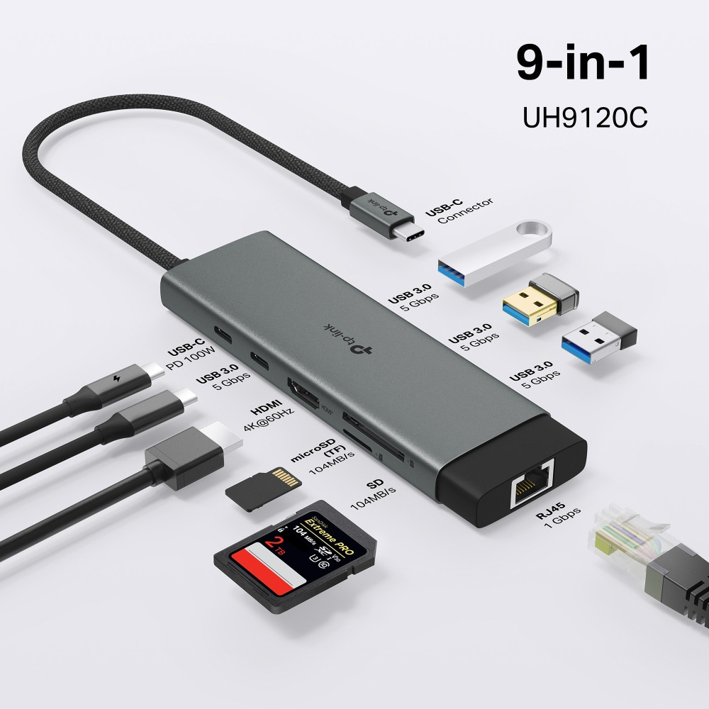 TP-LINK UH6120C USB Type-C 6-Port Hub