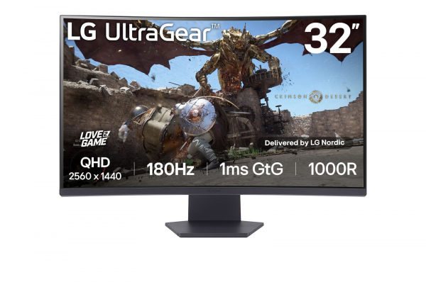 LG 31,5&#039;&#039; Monitor LED UltraGear 32GS60QC-B, Black