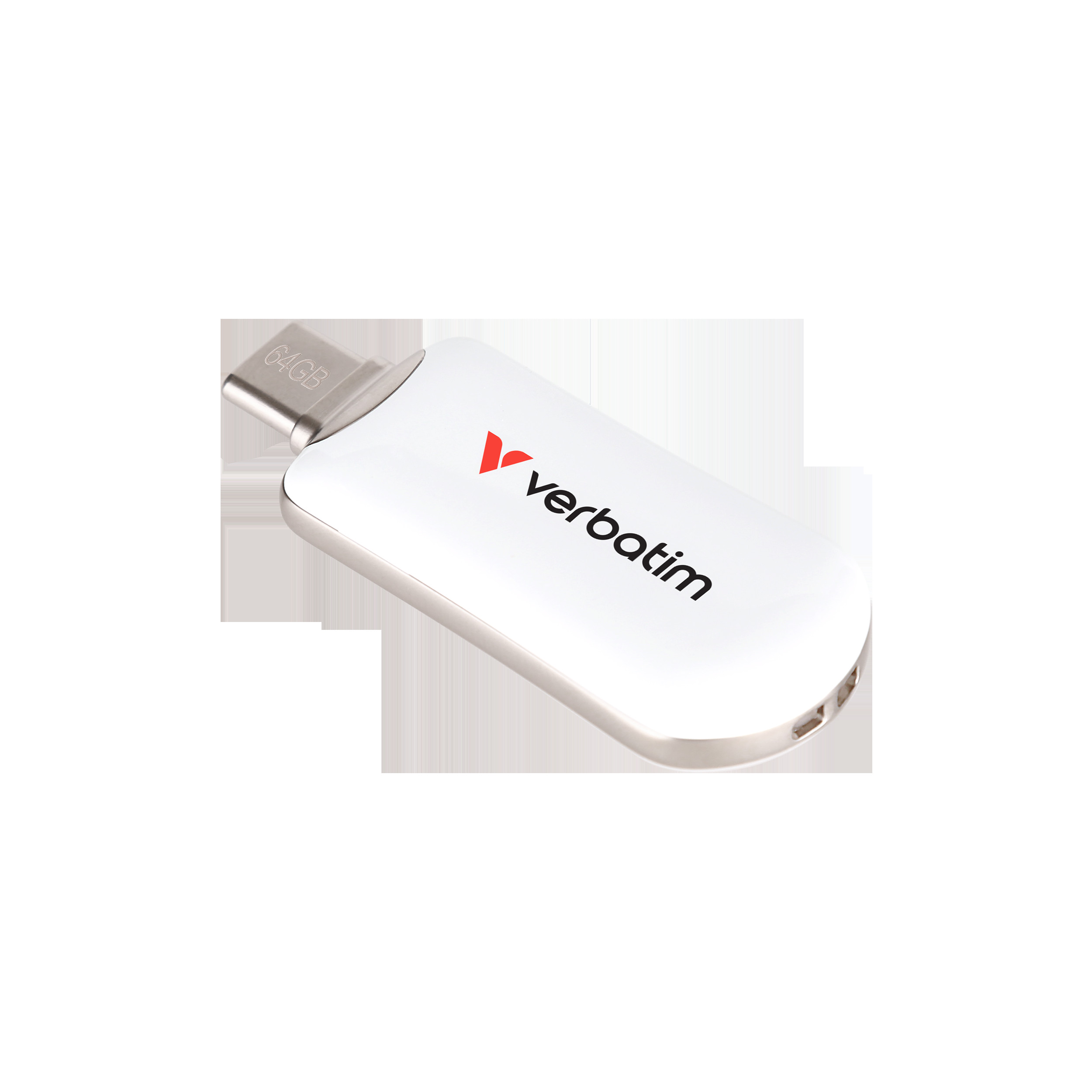 VERBATIM Plectra USB-C Flash Drive White 64GB