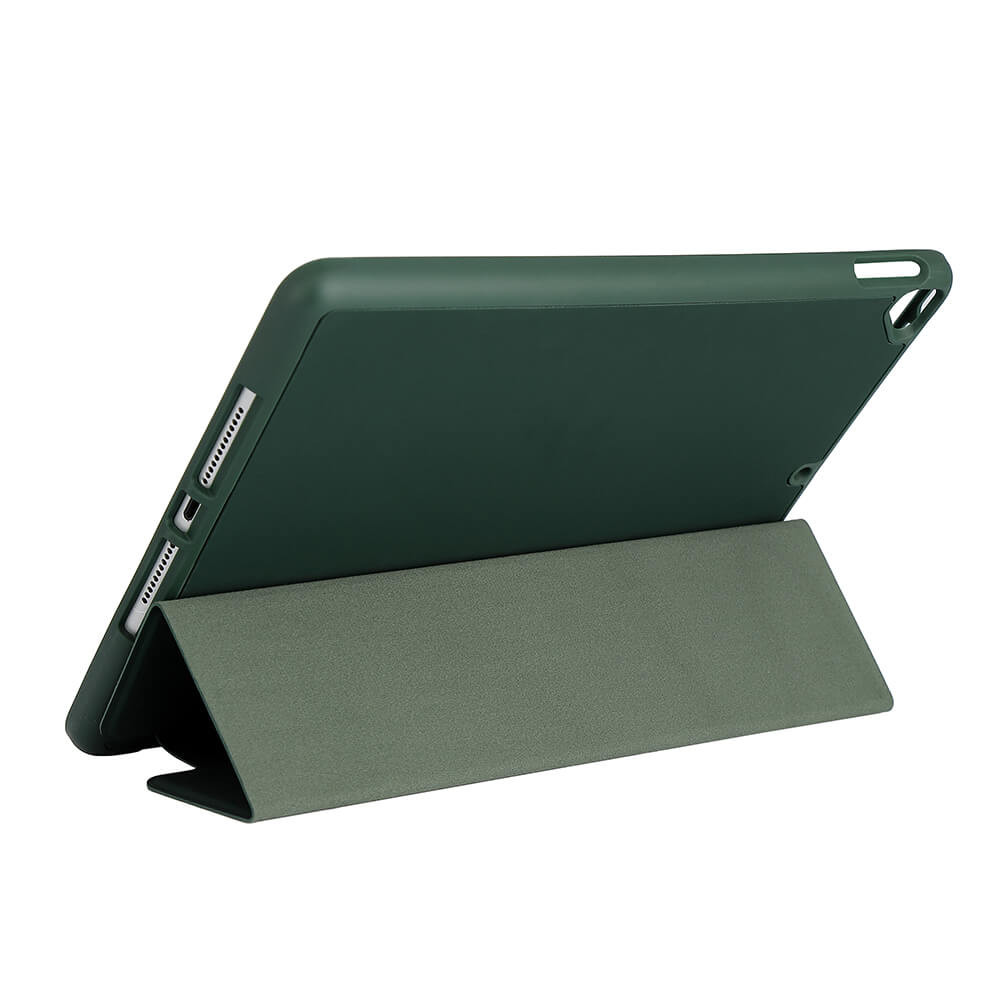 GEAR Cover Penpocket Soft Touch Green iPad 10,2" 2019/20/21 & Air 10,5" 2019