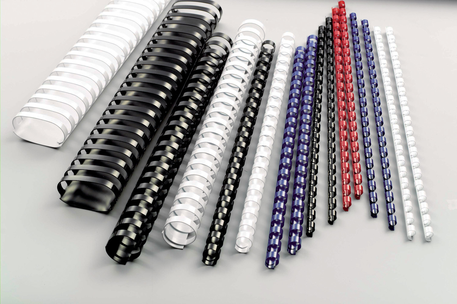 Plastspiral GBC 12mm 21 ringer sort(100)