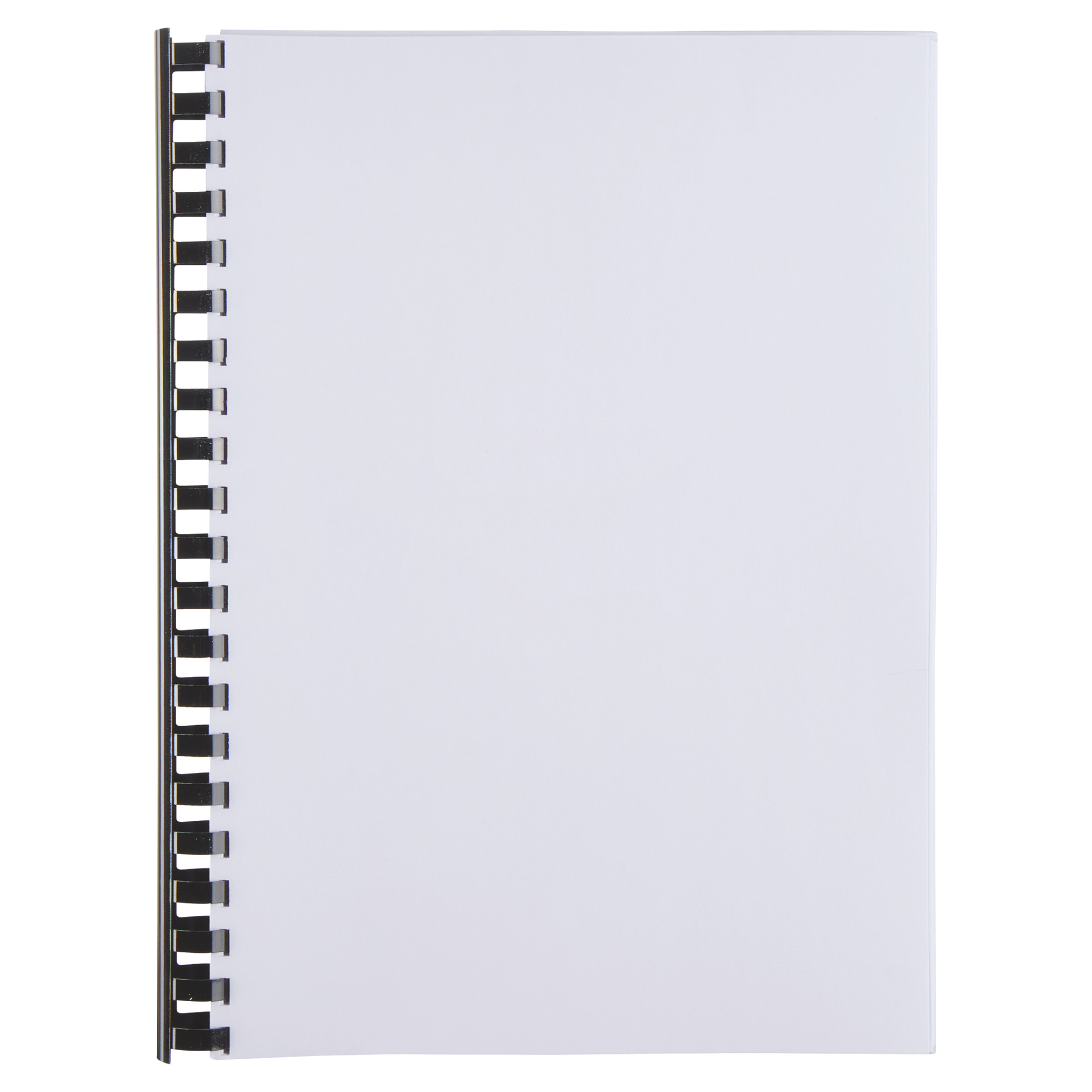 Spiralringe plastik 22mm A4 21R sort (100)