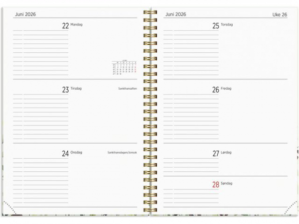 Studentkalender Grieg A5 25/26 Flora
