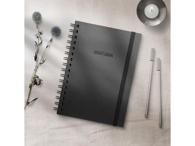 BildeStudentkalender Grieg A5 Spir 25/26 Sort