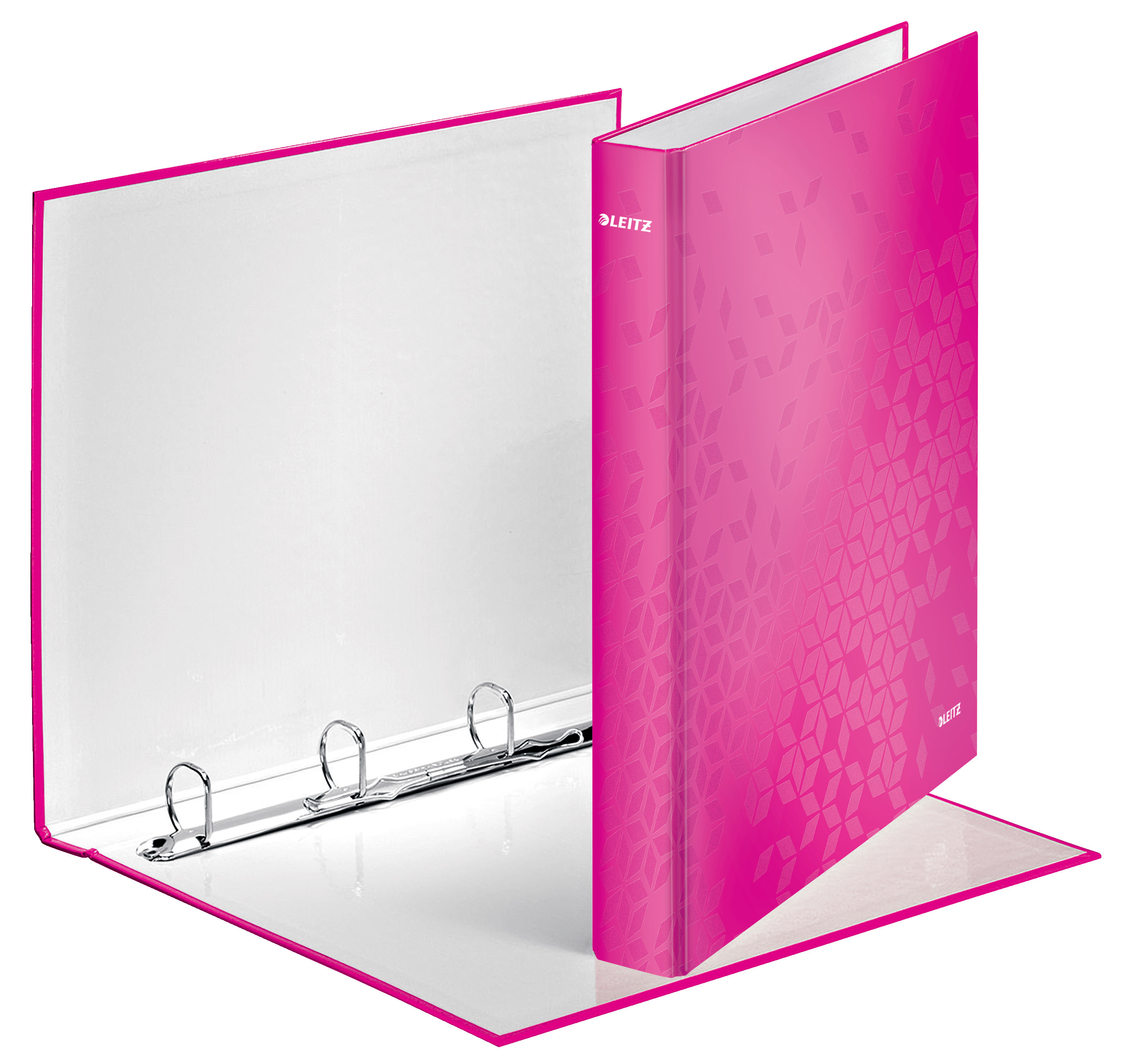 Leitz Ringperm WOW A4+ 4DR/25mm rosa