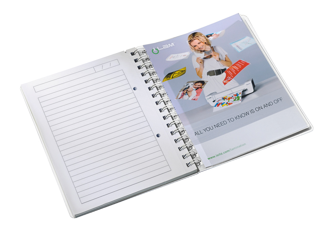 Leitz Notatbok WOW PP A5 lin. 80a m/hull isbl