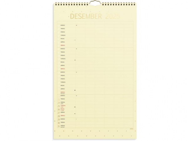 Familiekalender Grieg Color 25/26