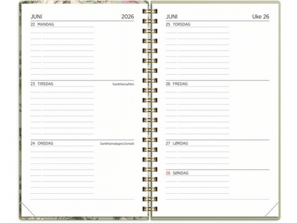 Studentkalender Grieg Xl 25/26 Blomst