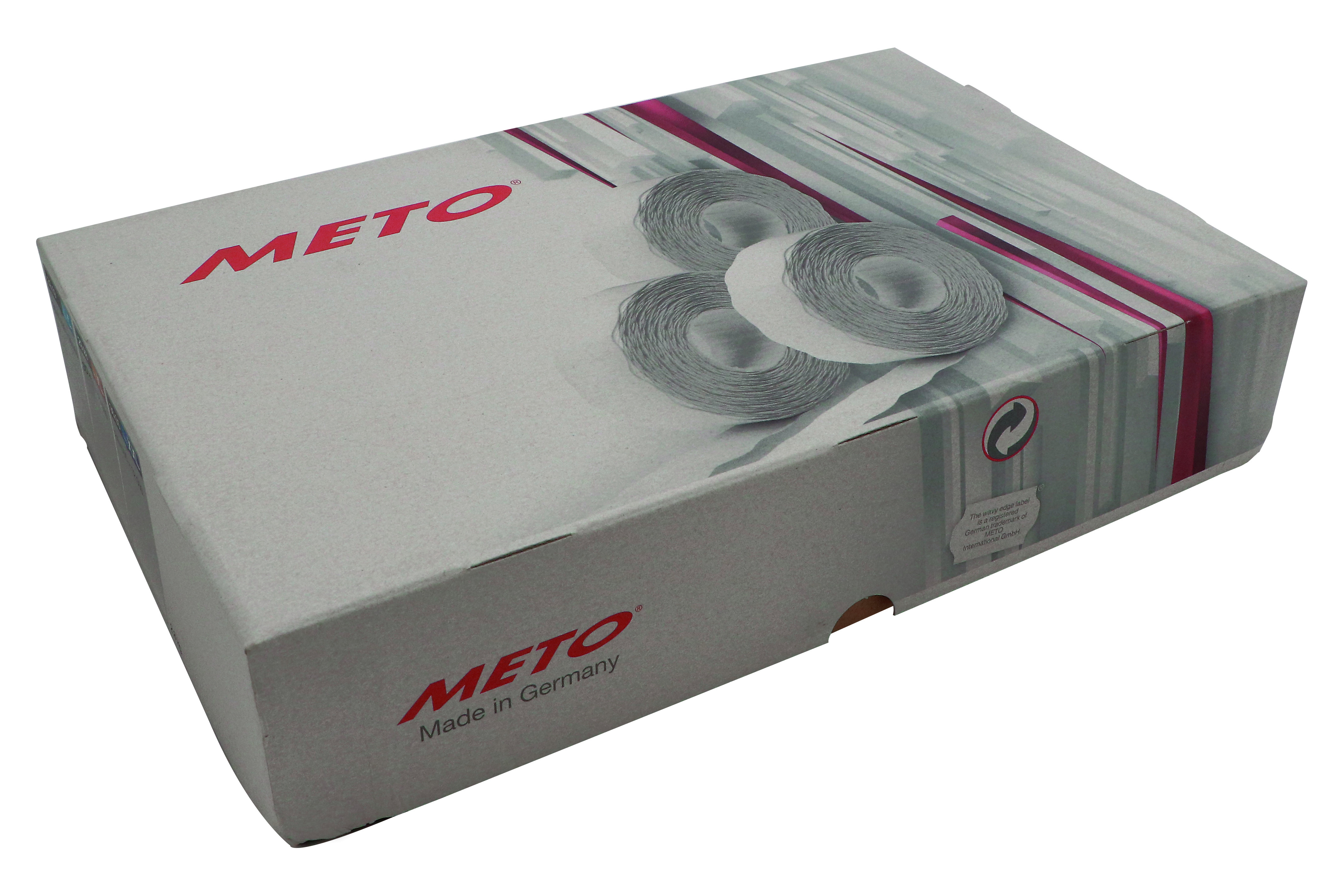 Meto etikett avt 26x12 hvit (36rlX1500)