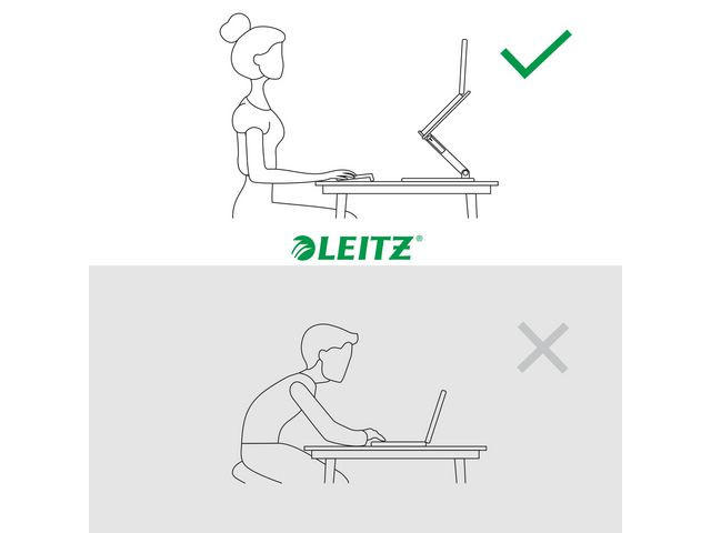 Laptopholder Leitz Ergo Multivinkel Hvit