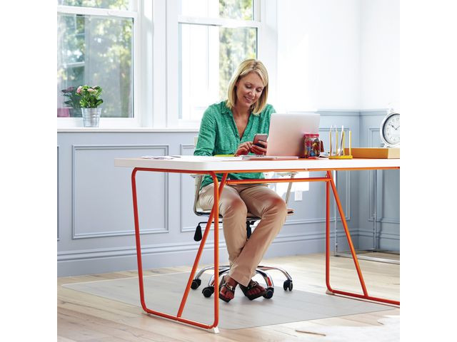BildeStolunderlag Floortex 90X120Cm Pvc Hf