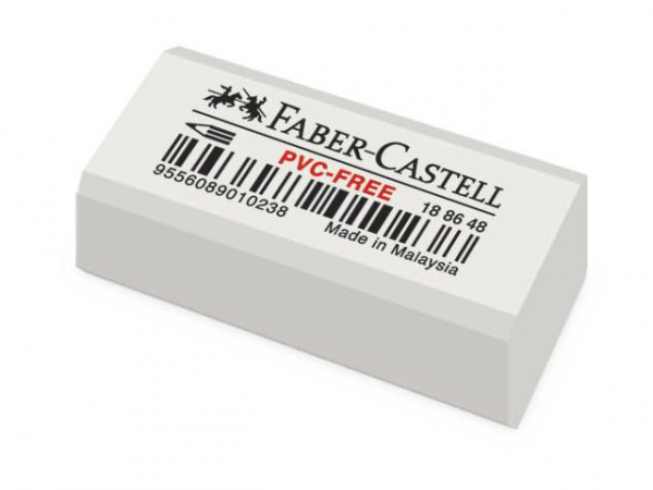 Viskelær Faber Castell 188648Pvc Fri (48 stk)