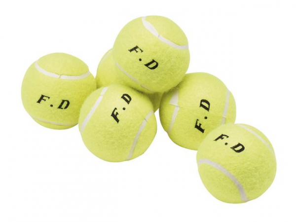 Tennisball Gul (6 stk)