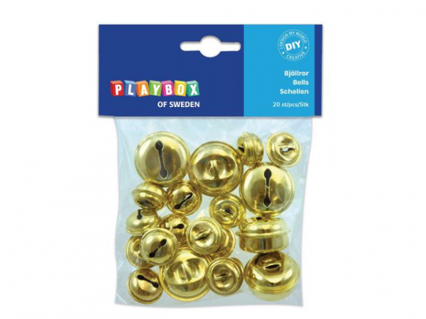 Messingbjeller Playbox (20 stk)
