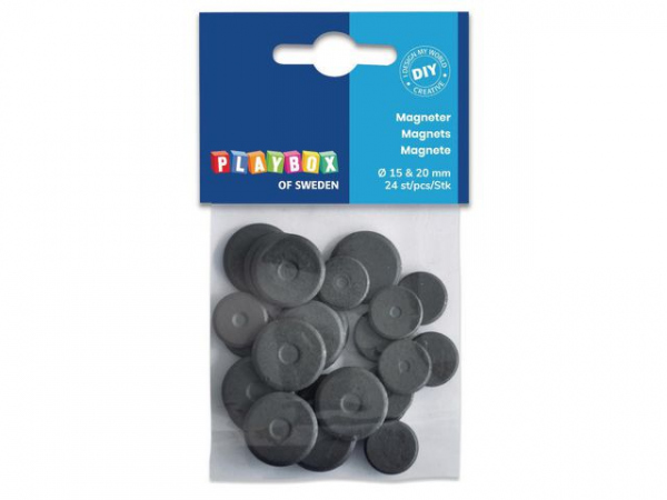 Magneter Playbox 15 Og 20Mm (24 stk)