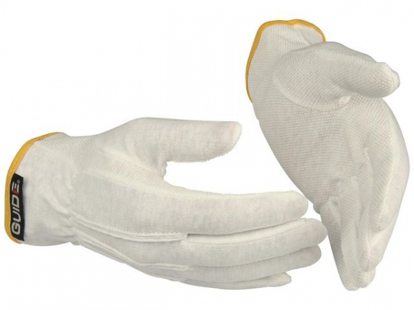Hanske Guide 549 Bomull M/Nupper 8 (12 par)