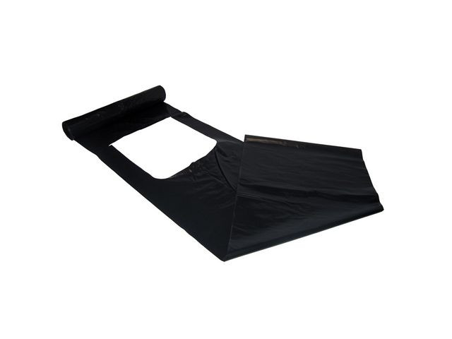 BildeAvfallssekk Ldpe 75X125 50My Kn Sort (10 stk/rull, 15 ruller)
