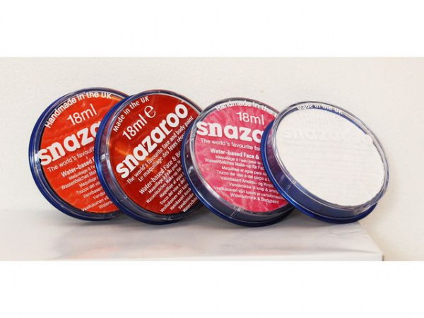 Ansiktsmaling 18 Ml Rød Skala (4 stk)