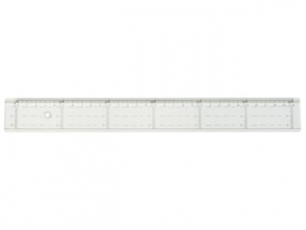 Linjal Med Tverrmåling 50Cm