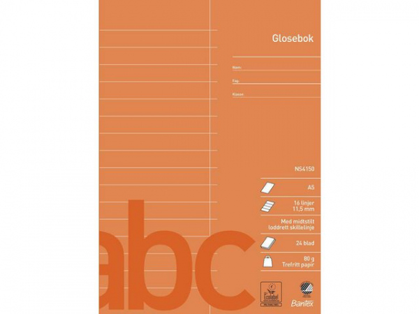 Glosebok Bantex A5 80G 11,5Mm Delelinje (10 stk)
