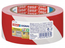 Tape Tesa Pp Gulv/Varsel Rød/Hvit