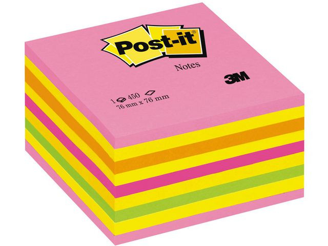 BildeNotatkube Post-It 76X76 Ass Farger