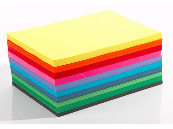 Farget Papir A4 110G 10 Ass Frg (1000 stk)