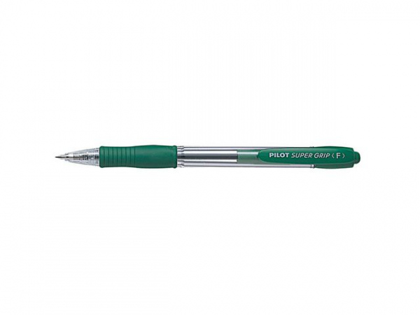 Kulepenn Pilot Supergrip F Grønn (12 stk)