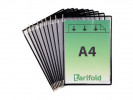Lomme Tarifold A4 Pp Sort (10 stk)