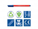 Fiberpenn Staedtler Noris 326 1,0Mm Rød...