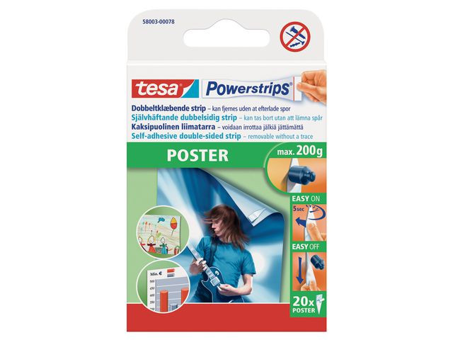 BildeOpphengstrips Tesa 200G (20 stk)