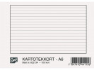 Kartotekkort Emo A6 Linjert 200G (100 stk)