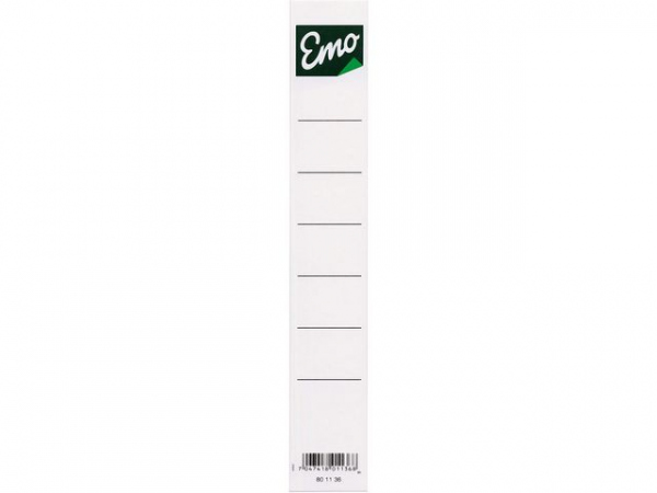 Ryggetikett Emo Smalordner 30X190Mm (10 stk)