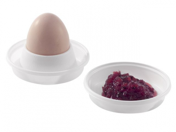 Eggeglass Duni Plast Hvit (100 stk)