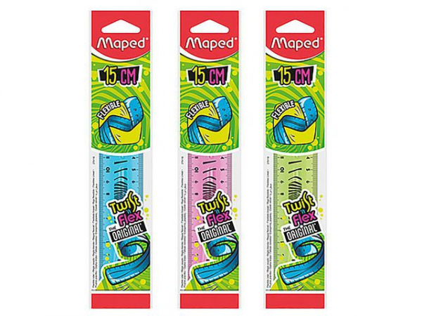 Linjal 1 Twist&#039;n Flex Ass. 15Cm (20 stk)