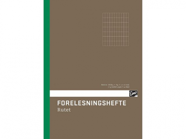 Forelesningshefte Emo A4 24Bl 5X10 Ruter (20 stk)