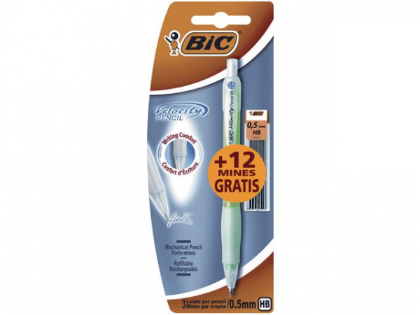 Trykkblyant Bic Velocity 05 + Refill (2 stk/pk, 20 pakker)