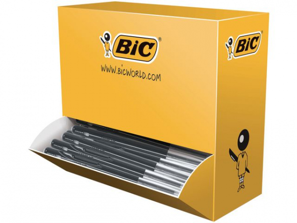 Kulepenn Bic M10 Clic M Sort (100 stk)