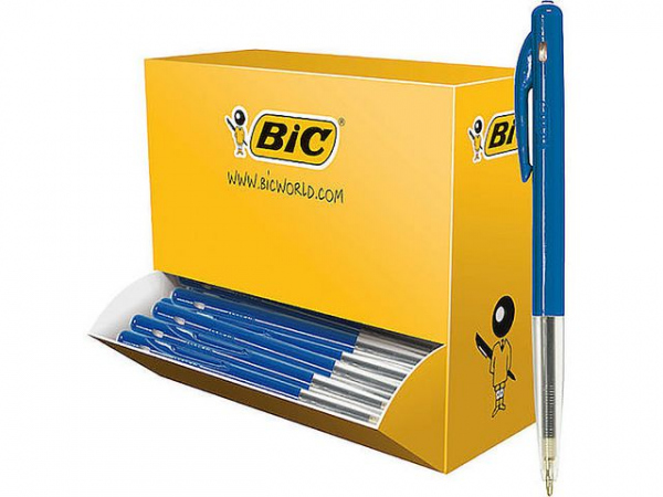Kulepenn Bic M10 Clic M Blå (100 stk)