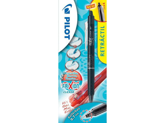 BildeGeleroller Pilot Frixion Click 0,7 Sort (12 stk)