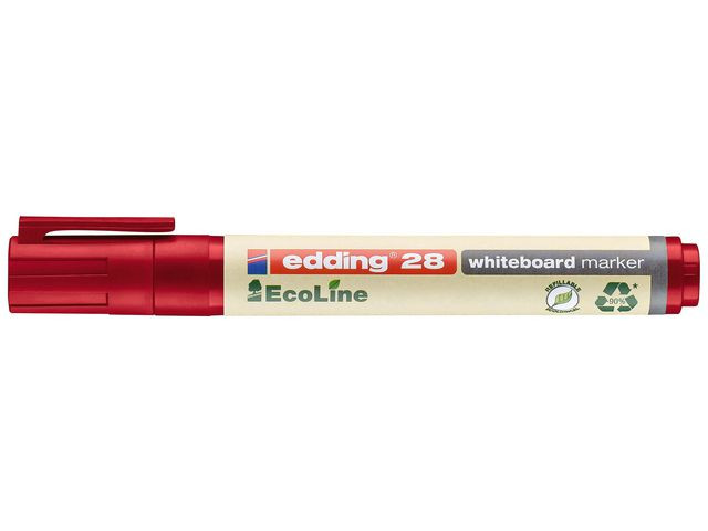 BildeWhiteboardpenn Edding 28 Ecoline Rød