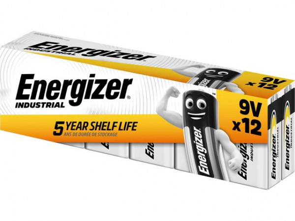 Batteri Energizer Industrial 9V (12 stk)