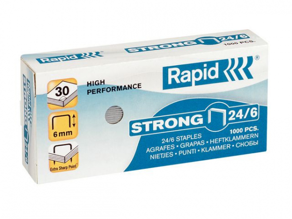 Heftestift Rapid Strong 24/6 (1000 stk)