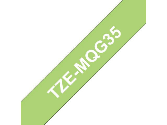 BildeTape Brother Tze-Mqg35 12Mmx5M Hvit/Lime