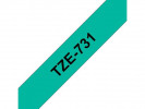 Tape Brother Tze-731 12Mmx8M Sort/Grønn