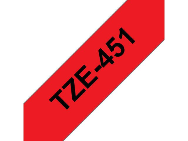 BildeTape Brother Tze-451 24Mmx8M Sort/Rød