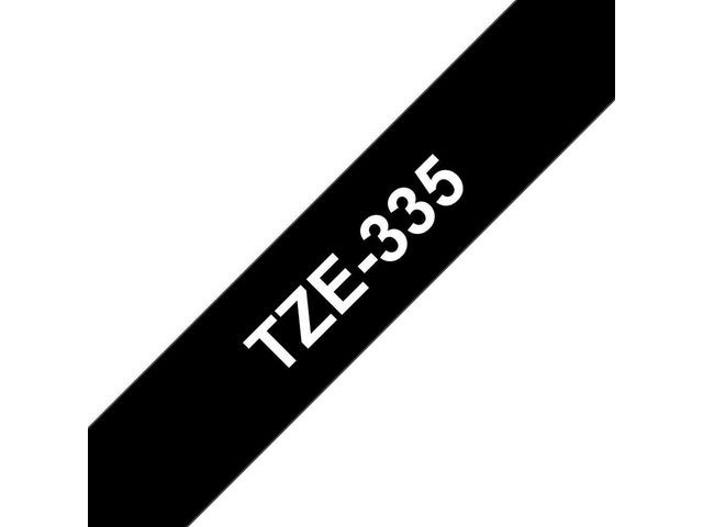 BildeTape Brother Tze-335 12Mmx8M Hvit/Sort