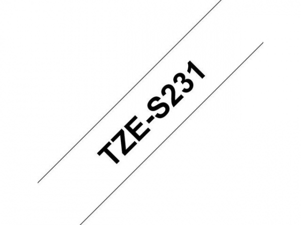 Tape Brother Tze-S231 12Mmx8M Sort/Hvit