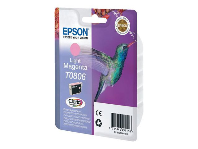 BildeBlekk Epson T0806 C13T08064011 Lys Rød