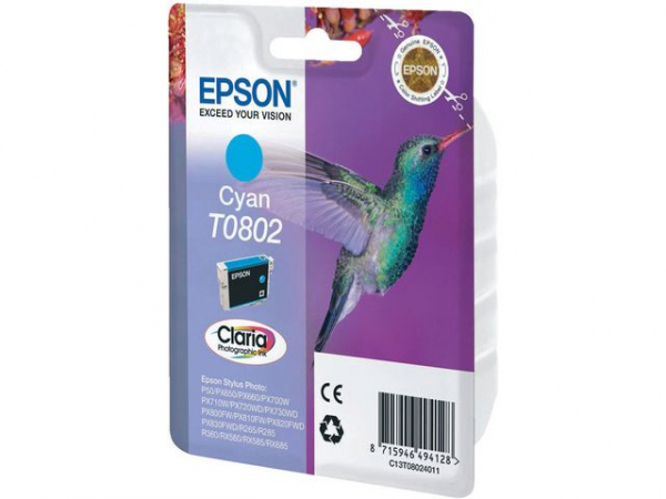 Blekk Epson T0802 C13T08024011 Blå